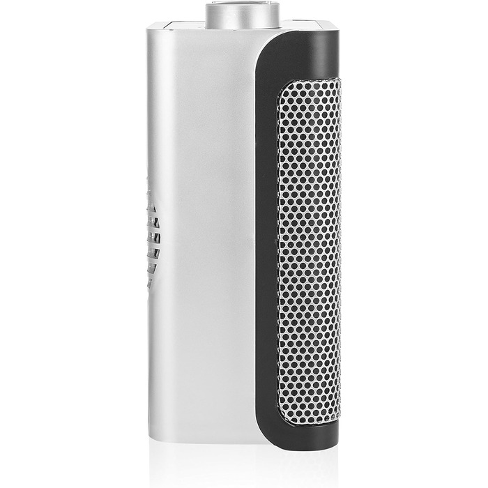 Електричний керамічний вентилятор-обігрівач Tristar - 3 регульовані рівні потужності/регульований термостат/функція вентилятора, KA-5064, чорний, сріблястий вентилятор-обігрівач (настільний)