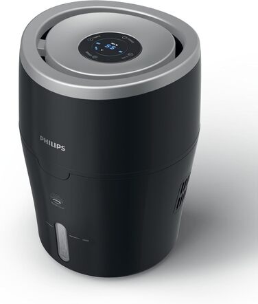 Зволожувач повітря Philips HU4813/10 (до 44 м, гігієнічна технологія NanoCloud, тихий нічний режим, автоматичний режим) чорний