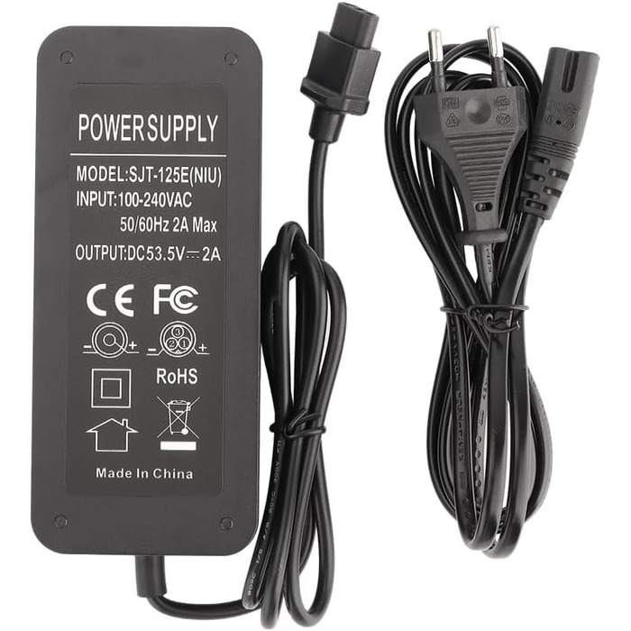 Зарядний пристрій 53,5 В 2 А для універсального адаптера швидкої зарядки NIU KQi3/KQi3 Pro/KQi3 Max/KQi3 Sport / KQi2/KQi2 Pro