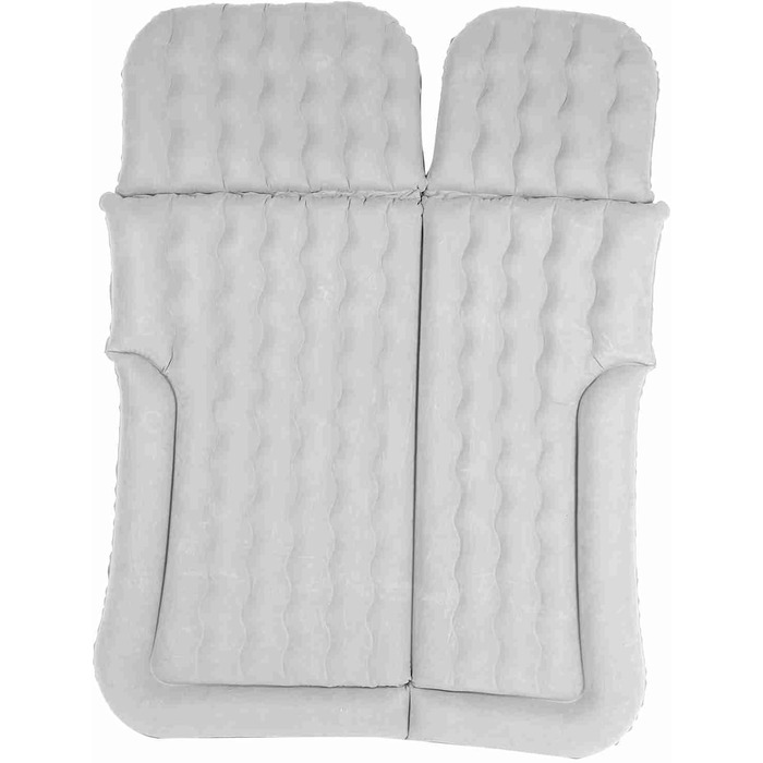 Покращений потовщений надувний матрац, надувний матрац для позашляховиків, портативний надувний матрац для позашляховиків, мінівенів, автомобілів та вантажівок, для дому, для активного відпочинку, кемпінгу, універсальний (СІРИЙ)