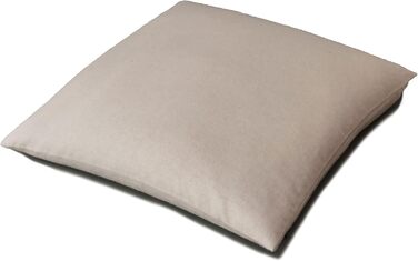 Подушка GIRAFFENLAND з органічного лушпиння спельти 40x40 см, саржева бавовна кремово-білого кольору, з органічним лушпинням спельти, прямий наповнювач