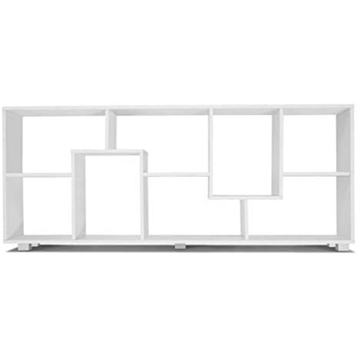 Двопозиційна полиця Tania, дерево, біла, ширина 161 см