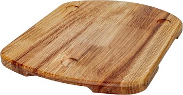 Розсувна дошка MB Manufaktura Barel для Thermomix TM6 TM5 Дошка для Thermomix виготовлена з деревини дуба без зусиль переміщення без пошкодження ваг - стійка підставка за рахунок гасіння вібрації Преміум - Дуб