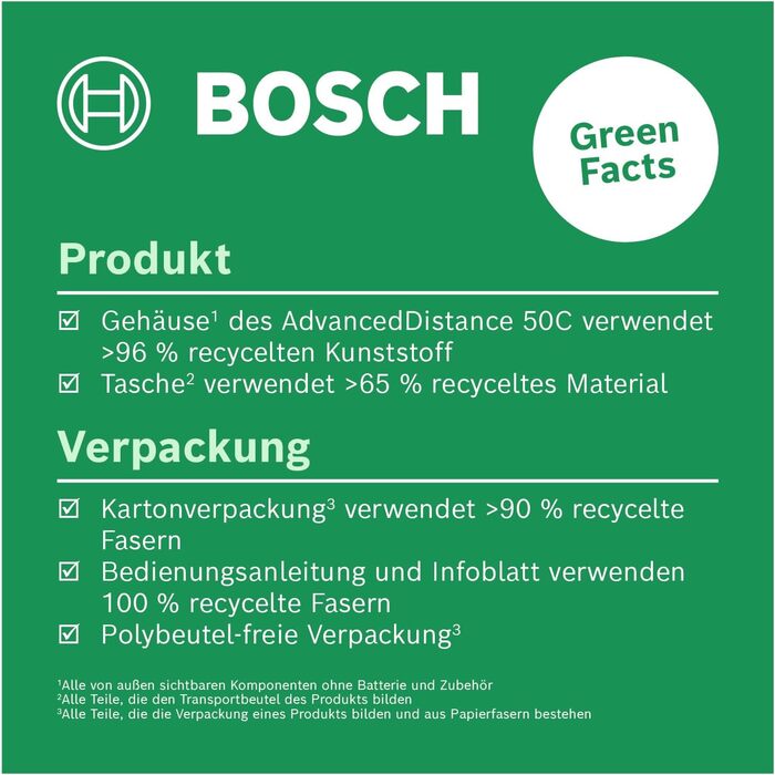 Лазерний далекомір Bosch AdvancedDistance 50C (50м) з підтримкою додатка (Новий)