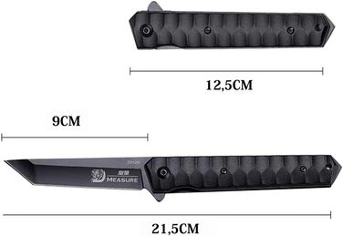 Одноручний ніж AUBEY, складаний ніж Tanto, ніж EDC, кишеньковий ніж для виживання на відкритому повітрі з кліпсою Кишеньковий ніж