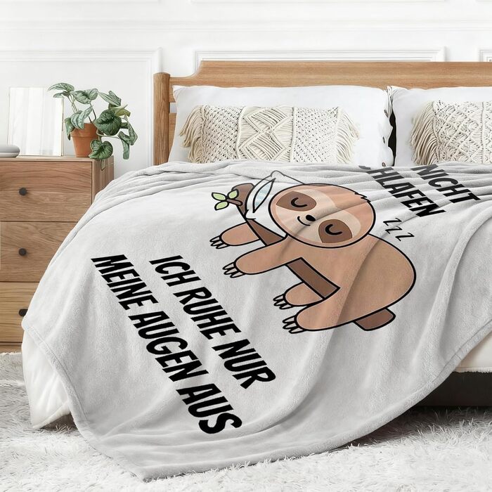 Подарунки для чоловіків, кумедна ковдра з лінивцем, подарунок на день народження для чоловіків, персоналізований подарунок для чоловіків, дідусь, тато на Різдво, день народження, День батька, 150*200