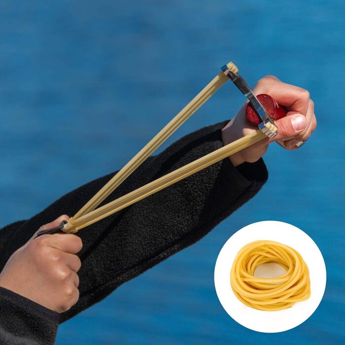 Гумова стрічка для рогатки Ledoo, 10 м (натуральний латекс)