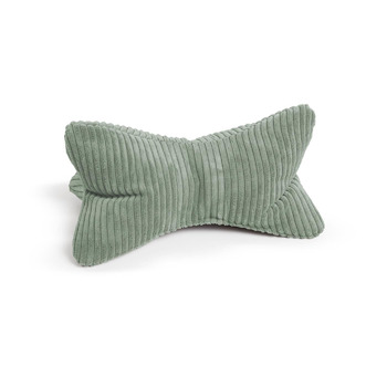 Подушка для читання MAGMA у формі кістки Shara ергономічної форми вельветова смугаста (шавлія)