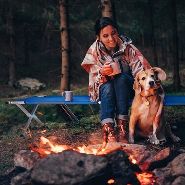 ТОВАРИГАДЖЕТИ Складане армійське польове ліжко з алюмінію - Складане кемпінгове ліжко та гостьове ліжко чорного кольору