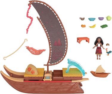 Ігровий набір Mattel Disney Vaiana 2 Пригоди на каное (плаваючий човен)