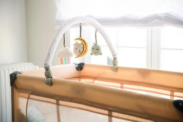 Дитяче та дитяче дорожнє ліжечко MoMi BELOVE PLUS 2-в-1, складне, 2 рівні для сну для немовлят до 9 кг та дітей до 15 кг з дитячим матрацом, ігровою ручкою, пеленальний килимок та сумка для перенесення, темно-зелений