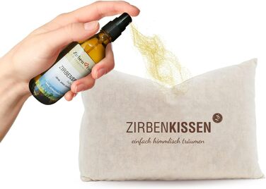 Натуральна декоративна подушка з родини швейцарської сосни 30x20 см Декоративна подушка, наповнена натуральними лусками швейцарської сосни