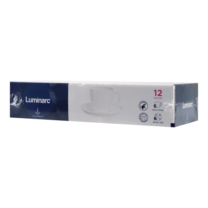 Сервіз чайний LUMINARC CARINE WHITE, 12 предметів (6535797)