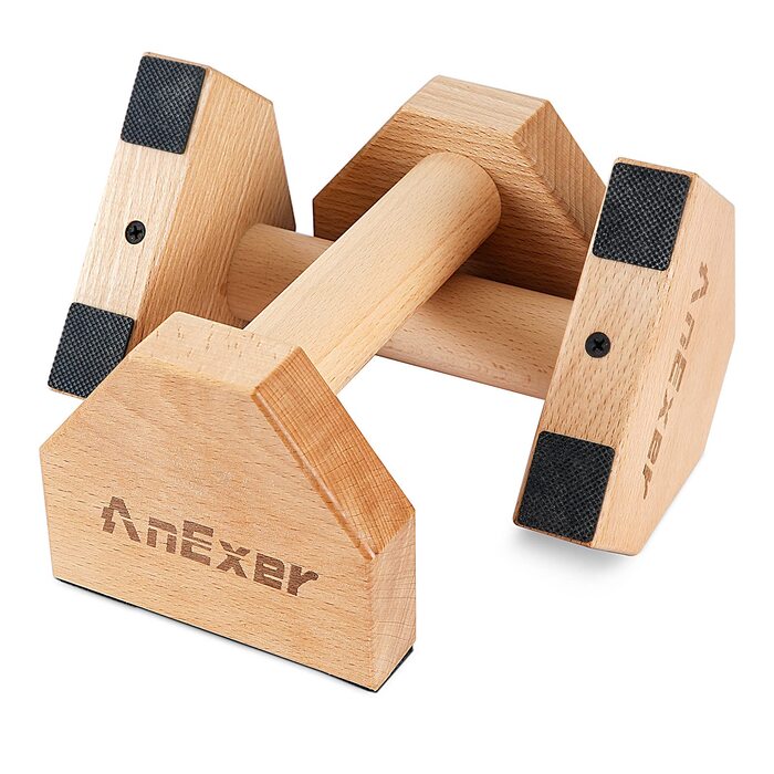 Дерев&39яні ручки для віджимань, паралелети, ручки для стійки на руках для калістеніки, нековзні перекладини для віджимань, ручки для віджимань, що не ковзають, ручки для калістеніки для силових тренувань та йоги, 20 см