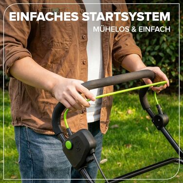 Акумуляторний вертикальний скарифікатор та аератор 2-в-1 безщітковий, ширина захвату 38 см, 5 рівнів регулювання висоти, 45л травозбірник, складна ручка, акумуляторний садовий інструмент (акумулятор не входить до комплекту), модель GD2X24SC38II, 48V (24V 