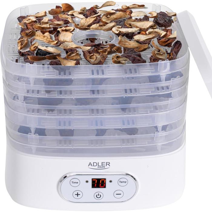 Дегідратор для їжі ADLER AD 6658, 550 Вт, дегідратор, дегідратор, білий