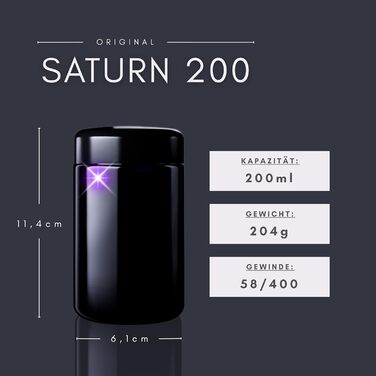 Елегантні скляні банки ANCEVIA з фіолетовим покриттям та індивідуальним гравіюванням, 200 мл набір із 6 шт. , герметичні контейнери з кришками Скляні контейнери Miron з кришками для спецій, насіння, чаю та трав