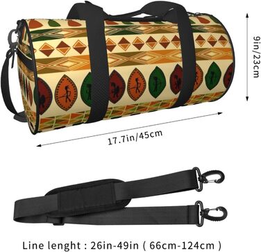 Стильна дорожня сумка в богемному стилі з традиційним африканським орнаментом, спортивна сумка для чоловіків та жінок, сумка-мішок, спортивна торба
