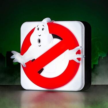 Офіційний логотип Numskull Ghostbusters 3D настільна лампа Настінний світильник для спальні, офісу, дому, навчання, роботи 5056280422778 Лампа з логотипом Мисливці за привидами