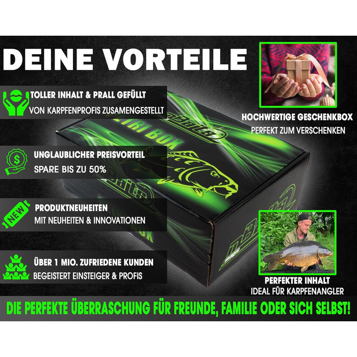 Чарівна коробка Петрі для приманок, коробка для коропа, рибальська коробка, промо-коробка, подарункова риболовля, рибальські аксесуари