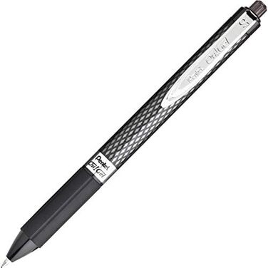 Ручка для роликів Pentel K497, 0,35 мм, чорна, 12 шт. (1 упаковка)