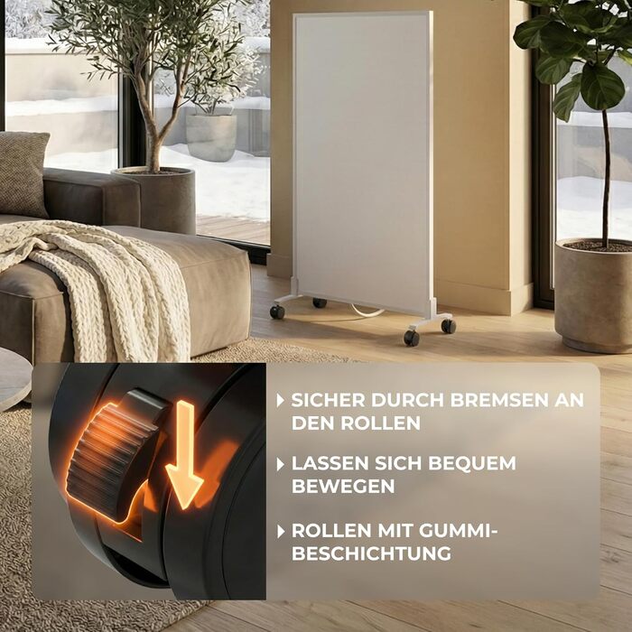 Універсальні підставки BR Bringer 2 шт. для інфрачервоних обігрівачів - Міцні підставки для окремого використання електричних обігрівачів - для різних марок та моделей - німецький якісний бренд (чорний)