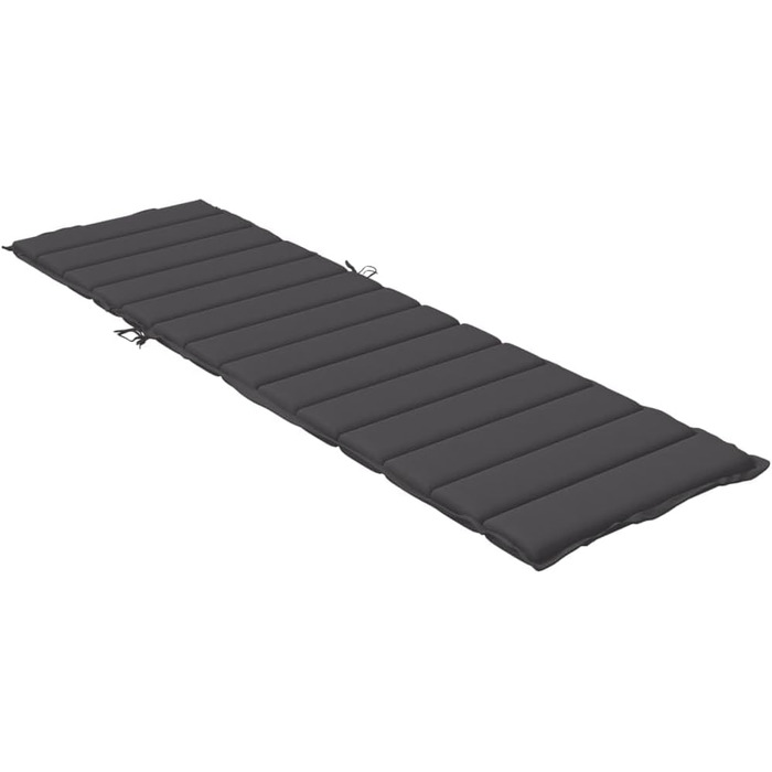 Подушка для шезлонгу LAPOOH Melange Anthracite 200x70x4 см Тканина, Подушка для шезлонга, Подушка для шезлонга, Подушка для шезлонга, Подушка для лавки, Подушка для стільця для високих стільців, Подушки для шезлонгів - 4002519