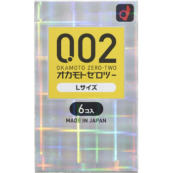 Презерватив Okamoto 0.02 EX поліуретановий 6 шт. Великий розмір (імпорт з Японії)