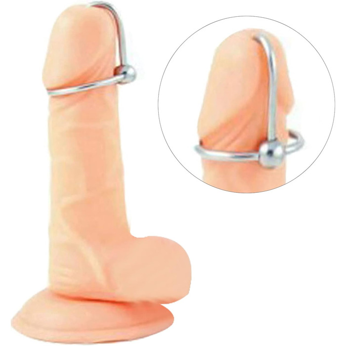 Набір уретральних дилататорів BDSMJOY, нержавіюча сталь, з ерекційними кільцями (25-28-30 мм), 3 шт.