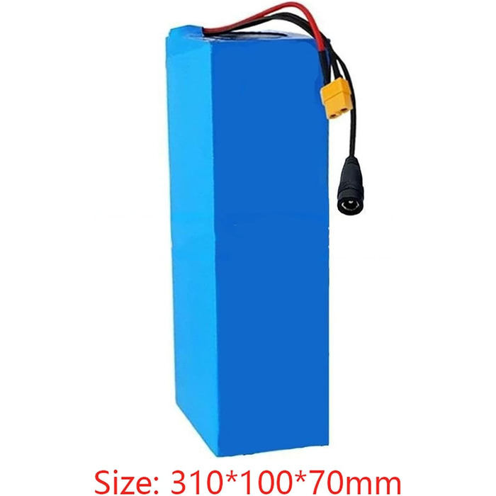 Акумулятор для електровелосипеда 60 В 25 Аг, акумулятор для електровелосипеда 16S5P, водонепроникний ПВХ-акумулятор, вбудована система управління будівлею (BMS) із зарядним пристроєм, для двигунів 200 Вт, 350 Вт, 500 Вт, 800 Вт, 1000 Вт, 1200 Вт, 1500 Вт,
