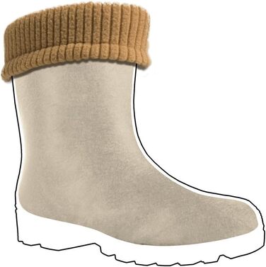 Гумові чоботи GoTherm з внутрішньою частиною з натуральної вовни, дуже зручні та дуже теплі, виготовлені з ПВХ, з нековзною підошвою, водонепроникні та підходять для підлітків, розмір 39 EU, чорні