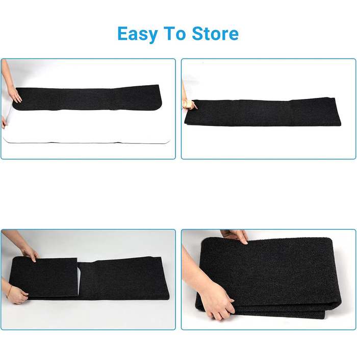 Килимок для підлоги COSYLAND, килимок для стільця, килимок для офісного стільця, багатофункціональний килимок для стільця, офісний килимок для дому та офісу, чорний