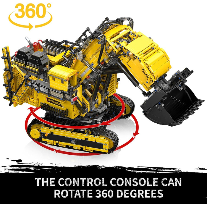 Екскаватор Mold King 17070 MOC Technic з дистанційним керуванням для гусеничного екскаватора Liebherr R 9800, 4767 Parts Technolog