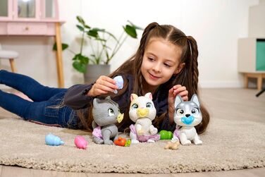 Прибл. 15 см) - іграшкова собака з функцією пиття та змочування для дітей від 3 років - інтерактивна тварина-немовля з ігровими ак