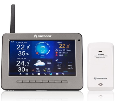 Метеостанція Bresser Professional WIFI HD TFT Colour Weather Center 7-in-1 Sensor (7003500)