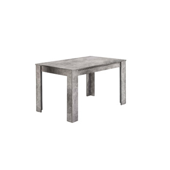 Обідній стіл byLIVING Nepal/сірий колір під бетон/компактний кухонний стіл шириною 120 см/обідній стіл з меламіновим покриттям / стільниця товщиною 18 мм / 120 x 80, В 75 см, сучасний, 120 x 80, В 75 см, під бетон