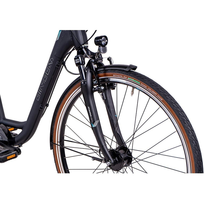 Жіночий міський велосипед Airtracks 28 дюймів Citybike LS CI.2820W Shimano Nexus 7-швидкісна втулка з динамо - матово-чорний. Розміри рами 45 см 50 см - Модель 2026 50 см (для зросту 165-180 см)