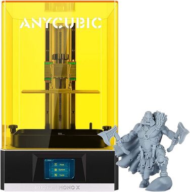 Принтер ANYCUBIC Photon Mono X, полімерний 3D-принтер із 8,9-дюймовим монохромним екраном 4K, 3D-принтер із дистанційним керування