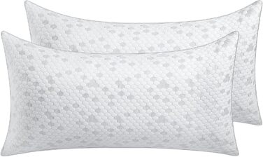 Комплект із 2 подушок/подушок для голови 40x80 см, подушки з піни з ефектом пам&39яті, регульована висота з блискавкою, подушка для шиї, яку можна прати, дихаюча подушка з піни, м&39яка та підтримуюча подушка для сну 40x80 см*2