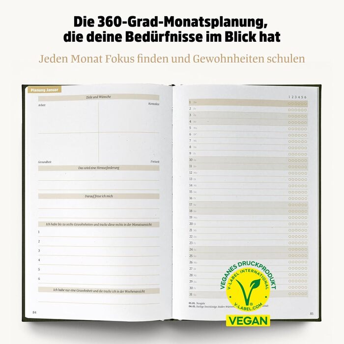 Гарний план на 2026 рік Цілісний календар зустрічей для більшої усвідомленості та меншого стресу Сталий тижневий планувальник із 56 порадами та цитатами щодо усвідомленості, далеко не кітч (Nature 2026)