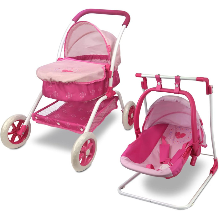 Коляска для ляльок ANIVIA, лялькова коляска, коляска 8 в 1, лялькова коляска та коляска, іграшка, подарунок для дітей, підходить д