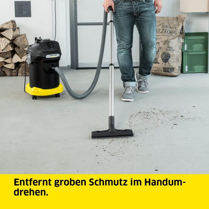 Пилосос для попелу та сухого прибирання Krcher AD 4 Premium ідеально підходить для чищення камінів, печей на пелетах та барбекю (з