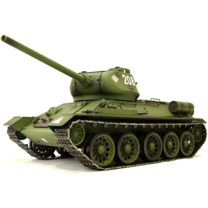 Радіокерований танк T-34/85 (116) Heng Long - з димом, звуком, сталевими шестернями та 2.4Ghz - V7.0
