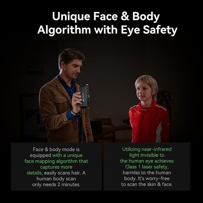 Сканер Creality CR-Scan Otter для 3D-принтера, портативний 3D-сканер, висока точність 0,02 мм, діапазон сканування 102000 мм, швид