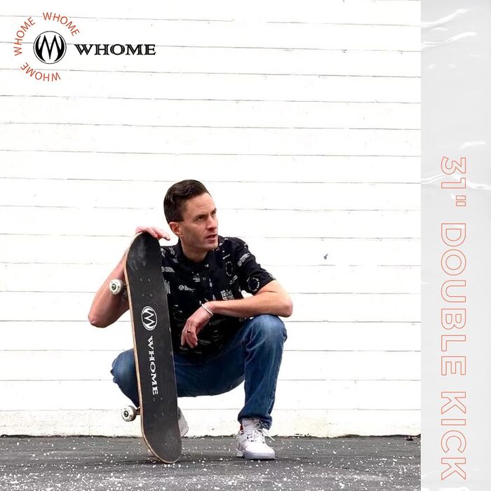 Скейтборд комплект WHOME Pro для дорослих і дітей, хлопчиків та дівчаток, початківців і професіоналів - 31x8 дюймів, 8-шарова дека з альпійського клена, підшипники ABEC-9, з T-Tool, Urban стиль