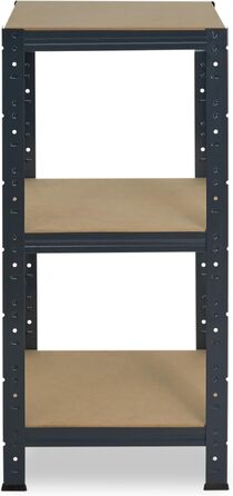 Надміцний домашній стелаж, антрацитовий/металевий стелаж з 3 полицями/металевий стелаж для підвалу, гаражний стелаж, стелаж для майстерні або стелаж для зберігання/змішаний металевий стелаж з вантажопідйомністю 175 кг В 90 см / Ш 50 см / Г 50 см, 90x50x50