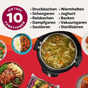 Мультиварка-скороварка Instant Pot Pro 10-в-1, 5,7 л, чорна