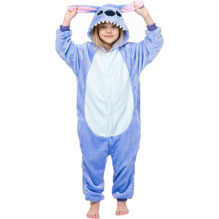 Кігурумі Стіч, фліс, на ґудзиках 10–12 років