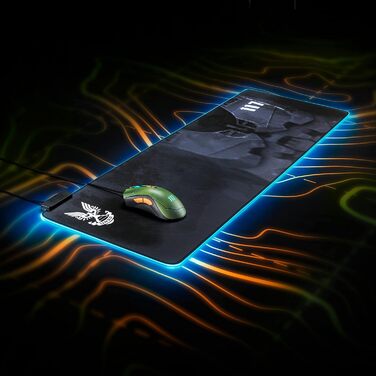 Ігровий килимок для миші Razer Goliathus, покращена кольоровість, настроюване RGB-підсвічування, м'який тканинний матеріал, збалан