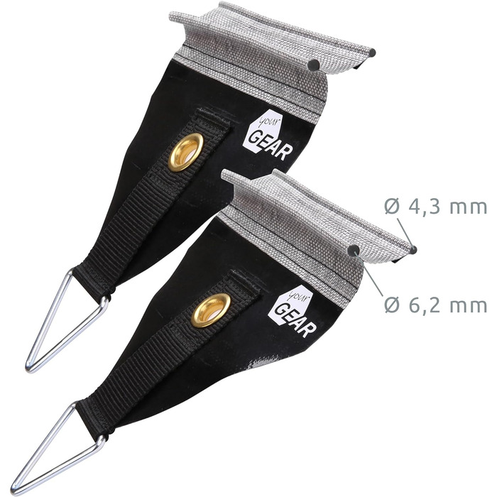 Ваш тент GEAR Storm Set - 4-точковий захист тенту, штормовий ремінь, відтяжки, підходить для всіх тентів